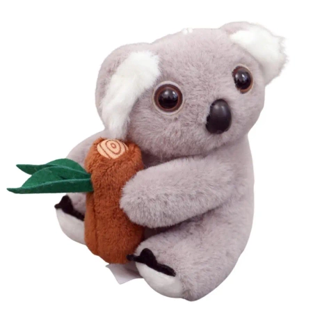 Brelok koala z gałęzią szary 12cm - Leantoys