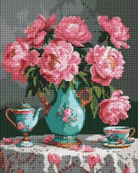 Diamentowa mozaika - Delikatne kolory 40x50cm - Ideyka