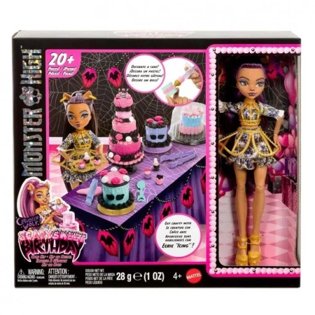 Monster High Straszysłodkie urodziny Tort i lalka - Mattel
