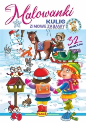 Kulig - zimowe zabawy. Malowanki - Włodzimierz Kruszewski