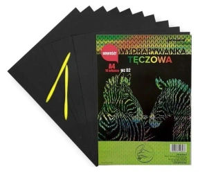 Wydrapywanka tęczowa A4 10 arkuszy WZ-02 - Penword