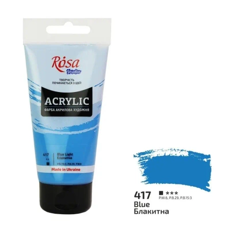 Farba akrylowa blue 417 75ml - Rosa