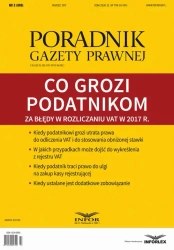 eBook Co grozi podatnikom za błędy w rozliczaniu VAT w 2017 r. (PGP 3/2017) - Tomasz Krywan