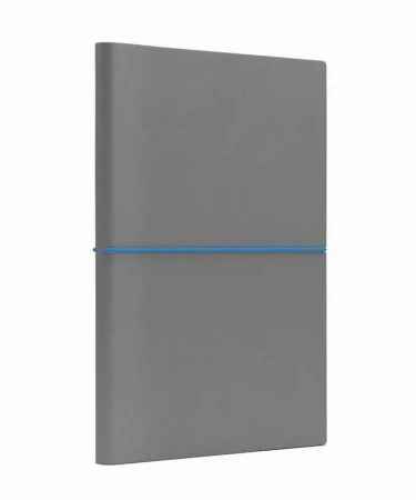 Notatnik A5 Fun M kropki jasnoszary/niebieski - Like U