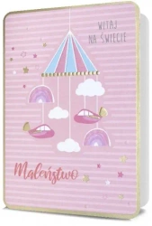 Karnet B6 Narodziny dziewczynka HM200-2187 - Pan Dragon