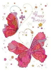 Karnet B6 + koperta MO6256X1 Czerwone motyle - Turnowsky