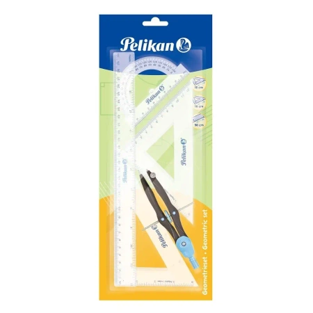 Komplet geometryczny 5 części - PELIKAN