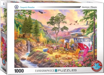 Puzzle 1000 VW Bus Camper's Paradise by 6000-5866 - Eurographics