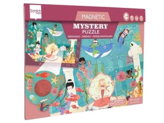 Puzzle magnetyczne i gra 2w1 Syrenki - Scratch