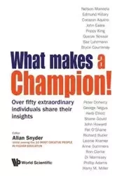 WHAT MAKES A CHAMPION! - ALLAN SNYDER