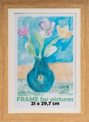 Ramka drewniana Paint czarna 25,5x34x5cm - Fandy