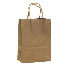 Torebki prezentowe Kraft M-2 12 sztuk - ROZETTE