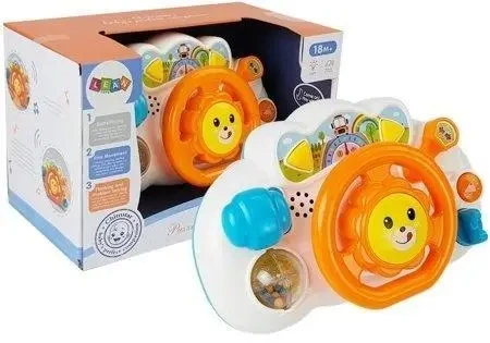 Kierownica interaktywna pomarańczowa - Leantoys