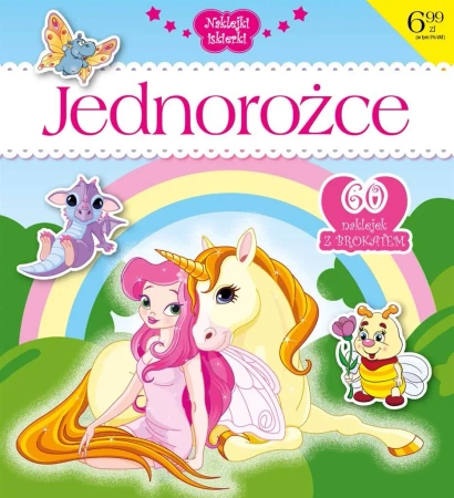 Naklejki iskierki z brokatem. Jednorożce - praca zbiorowa