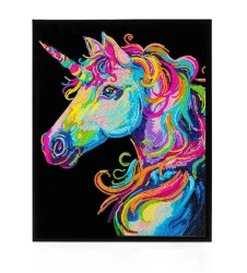 Diamond Dotz - Adults Flocked Neon Unicorn
