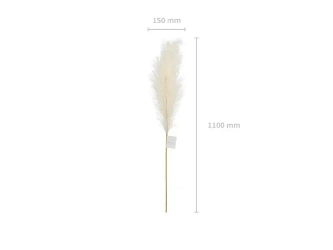Trawa pampasowa sztuczna jasno kremowa 15x110cm - PartyDeco