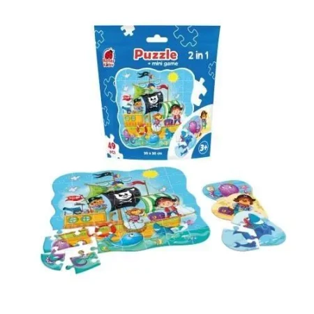 Puzzle 2w1 Piraci 49el - Roter Kafer