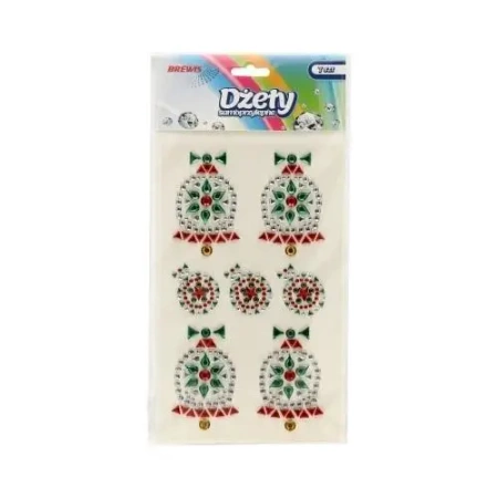 Dżety samoprzylepne dzwonki i bombki 6szt - Brewis