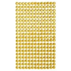 Kryształki samoprzylepne yellow 6mm 260szt - Dalprint dpCraft