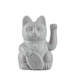 Kot szczęścia szary 15cm - Donkey