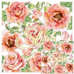 Karnet KWD ślub Herbaciane róże - Henry