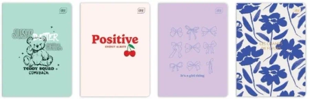 Zeszyt A5/60K kratka M 70g UV Girls mix (10szt) - INTERDRUK