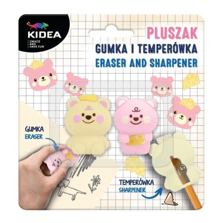 Gumka i temperówka Pluszak KIDEA - DERFORM