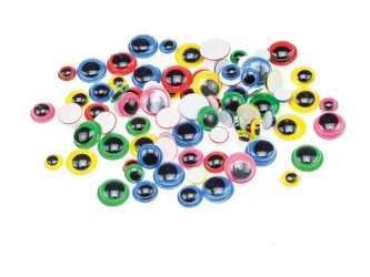 Ruchome oczka kolorowe 80szt - Brewis