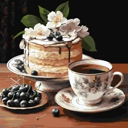 Malowanie po numerach - Owocowa słodycz 40x40cm - Ideyka