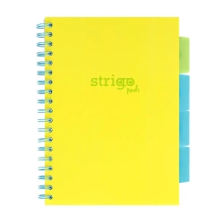 Kołozeszyt Strigo B5 Project Book Neon żółty linia