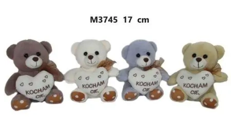 Miś z sercem 17cm MIX - Sun-Day