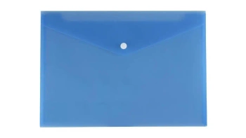 Teczka koperta A4 satyna niebieska - Biurfol