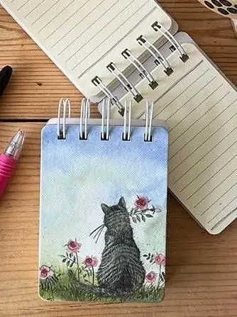 Kołonotes A7 SSN31 Kot i róże - Alex Clark