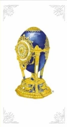 Karnet 12x23cm + koperta Jajko niebieski - DaVinci