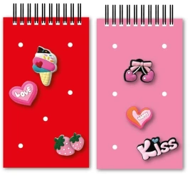 Notes na spirali 15x8,5cm z przypinkami mix - Beniamin