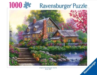 Puzzle 1000 Romantyczny domek na wsi - Ravensburger