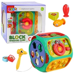 Kostka interaktywna wielofunkcyjna 8w1 - Leantoys