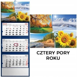 Kalendarz 2026 trójdzielny cztery pory roku - Evena