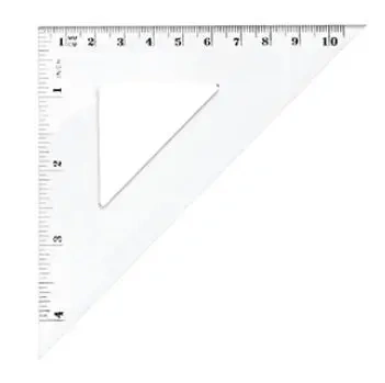 Ekierka równoramienna 10,5cm BL003-B - Tetis