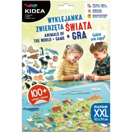 Gdzie oni żyją? Zwierzęta świata + gra KIDEA - DERFORM