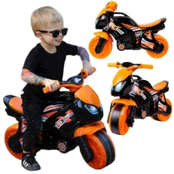 Motocykl pomarańczowo-czarny - Technok