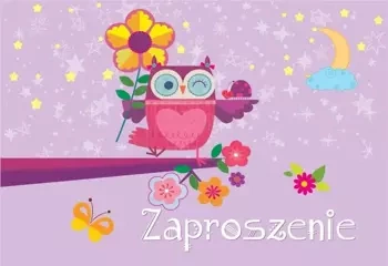 Zaproszenie ZZ-070 Sówka (5 szt.) - Kukartka