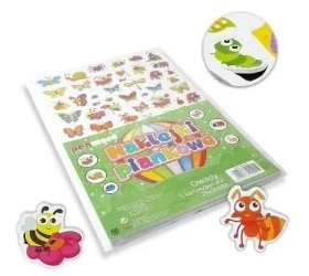 Naklejki piankowe owady 20x30cm 5szt - Penword