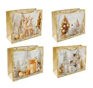 Torebka prezentowa M Boże Narodzenie platera mix