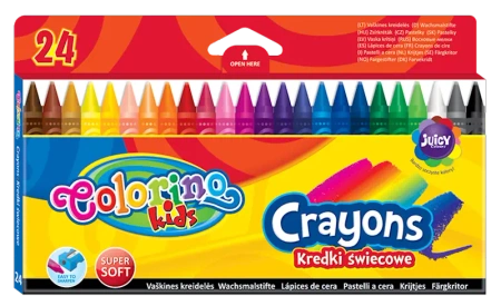 Kredki świecowe Colorino Kids 24 kolory - PATIO