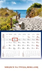 Kalendarz 2026 ścienny jednodzielny Morze - Wokół Nas