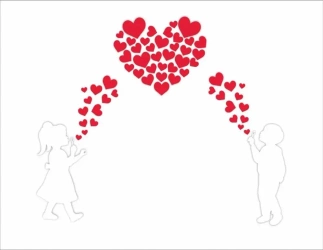 Dekoracje okolicznościowe - Dzieci i serca 60el - LearnHow