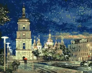 Malowanie po numerach - Plac Sofijski 40x50cm - Ideyka