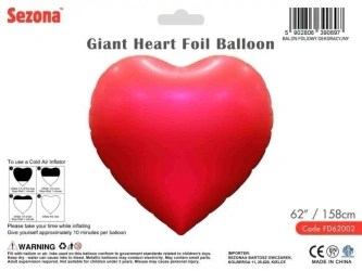Balon Serce 158cm - Sezona
