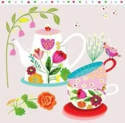 Karnet KW TŁ Filiżanki - praca zbiorowa